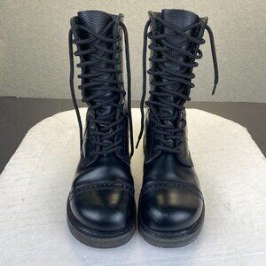 Rothco US Size 6 Paratrooper Black Leather Mens Boots Lace Up Army Outdoor‎